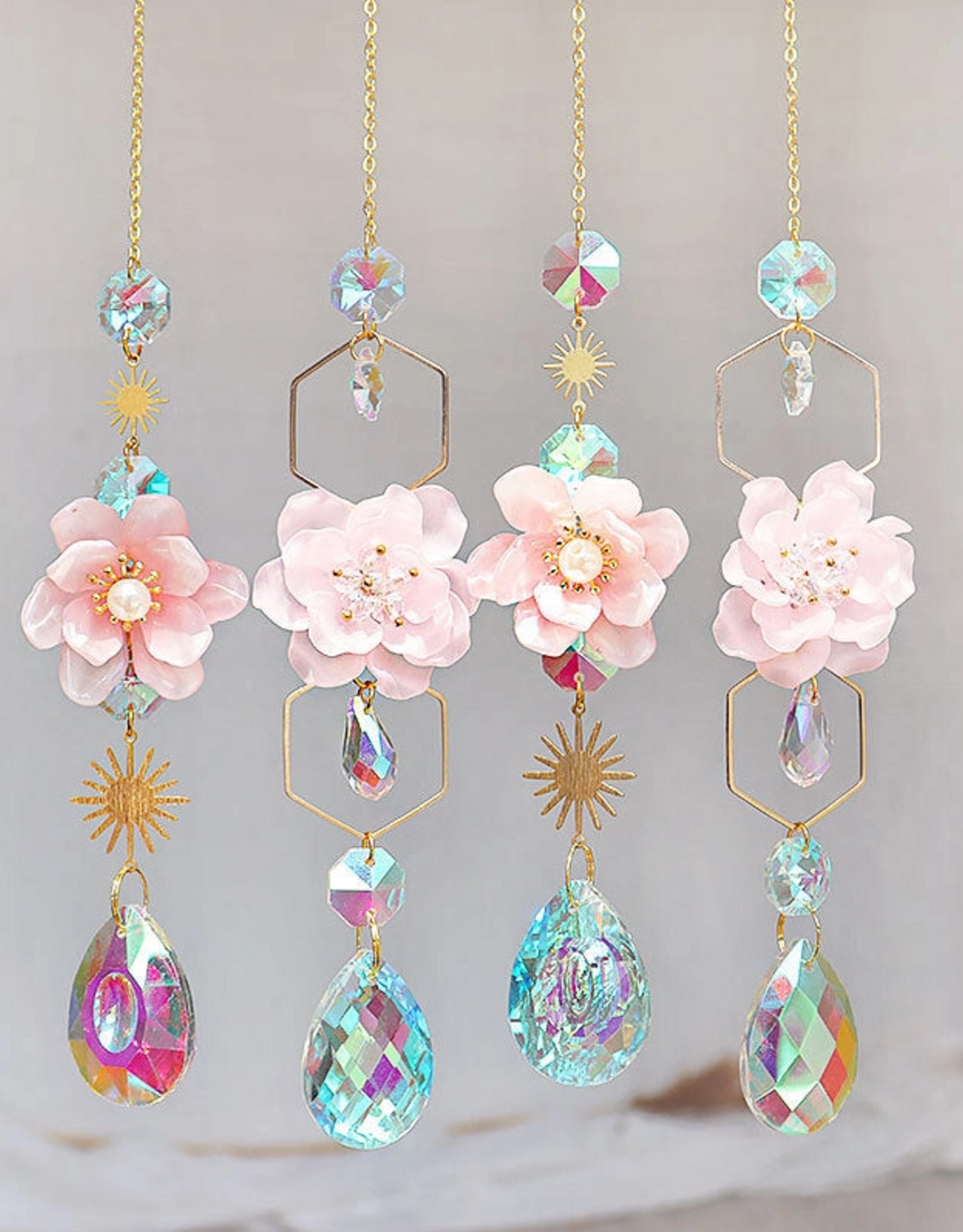 Crystal Sun Catcher Flower