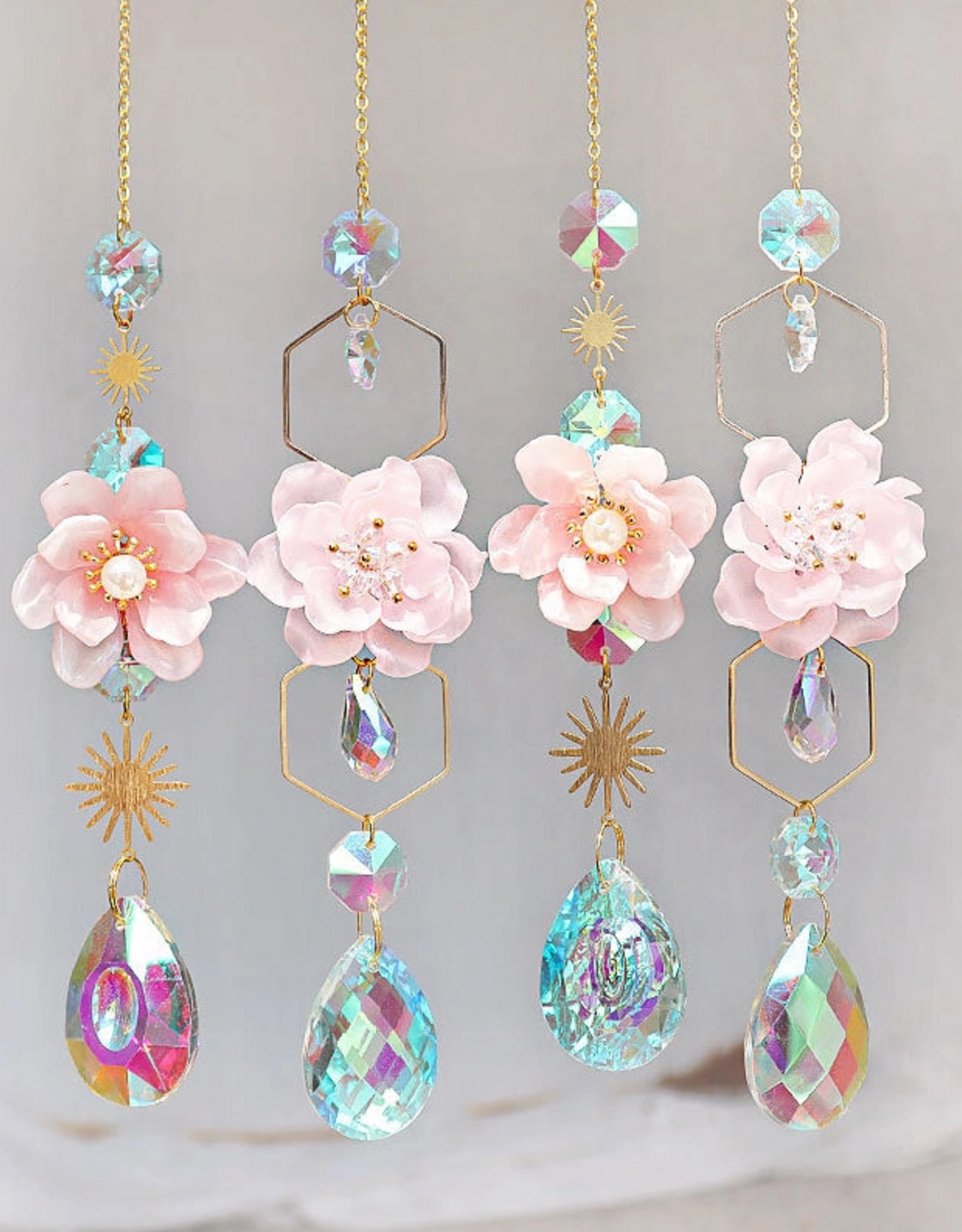 Crystal Sun Catcher Flower