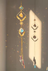 Crystal Sun Catcher Geometric Diamond