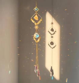 Crystal Sun Catcher Geometric Diamond