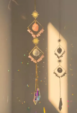 Crystal Sun Catcher Geometric Diamond