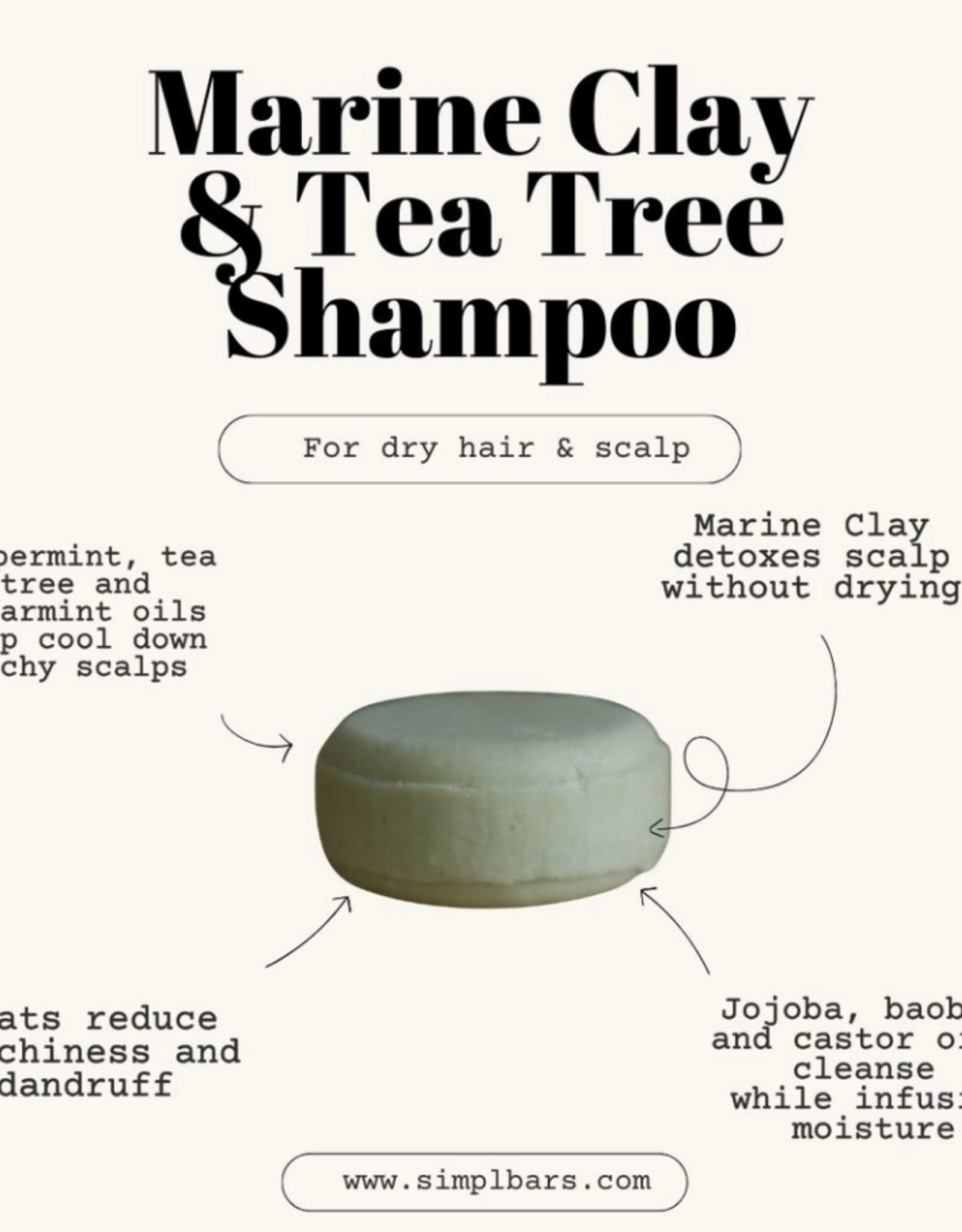 Marine Clay & Tea Tree Shampoo Bar