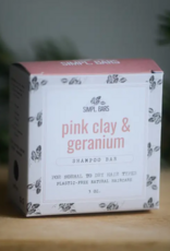 Pink Clay & Geranium Shampoo Bar