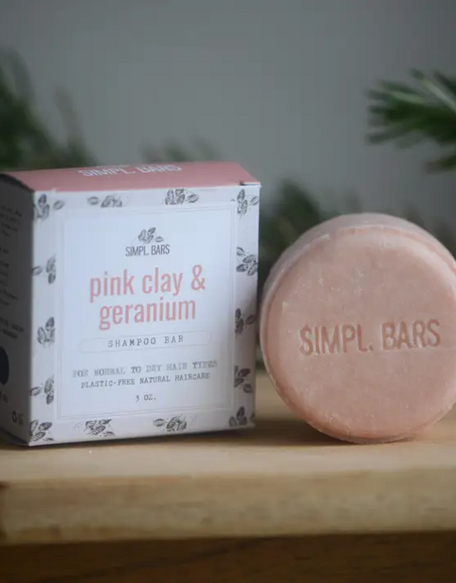 Pink Clay & Geranium Shampoo Bar