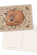 4” X 6” Sleeping Fox Postcard