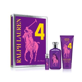Ralph Lauren Big Pony #4 Purple 3-Pc Gift Set for Women