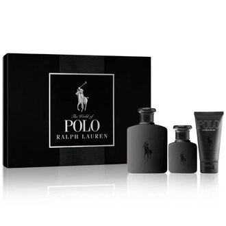 Ralph Lauren Polo Double Black 3-Pc Gift Set for Men