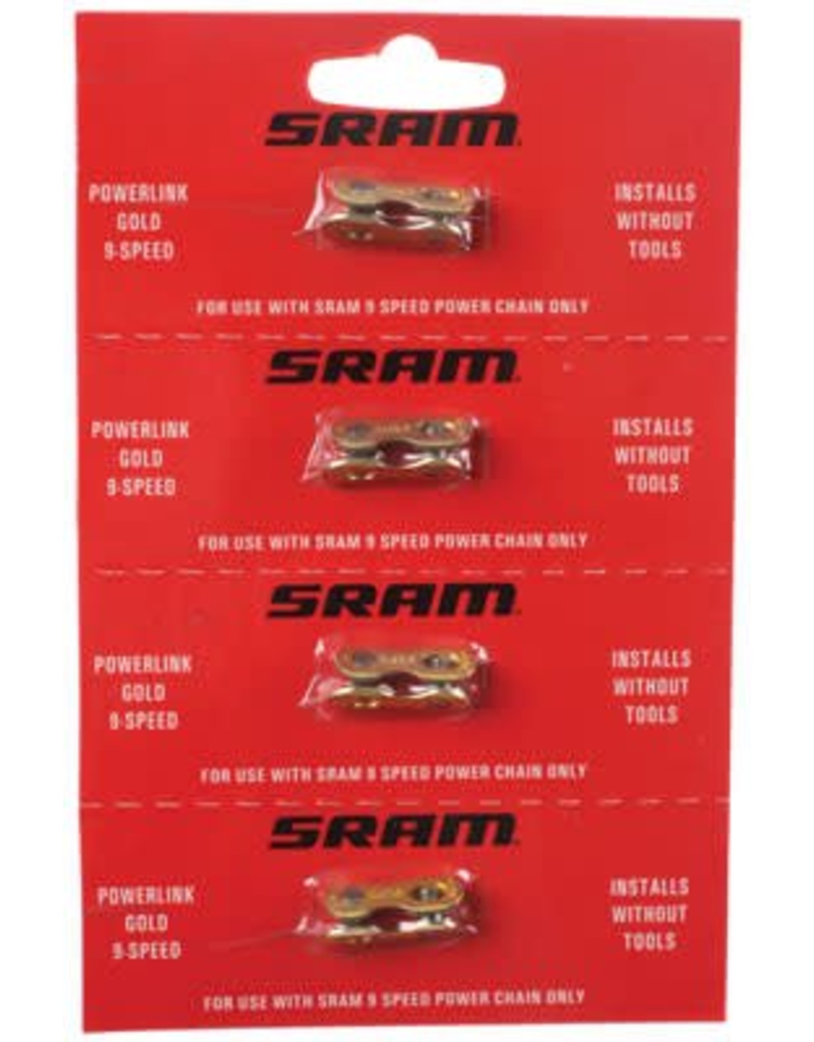 SRAM CHAIN CON LINK SRAM 9sp GOLD SRAM ONLY C