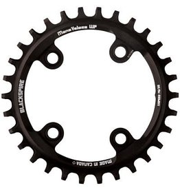 Black SPIRE ChainRING 4X76,28T,SRAM 11SPD,BLACK  SNAGGLETOOTH NW