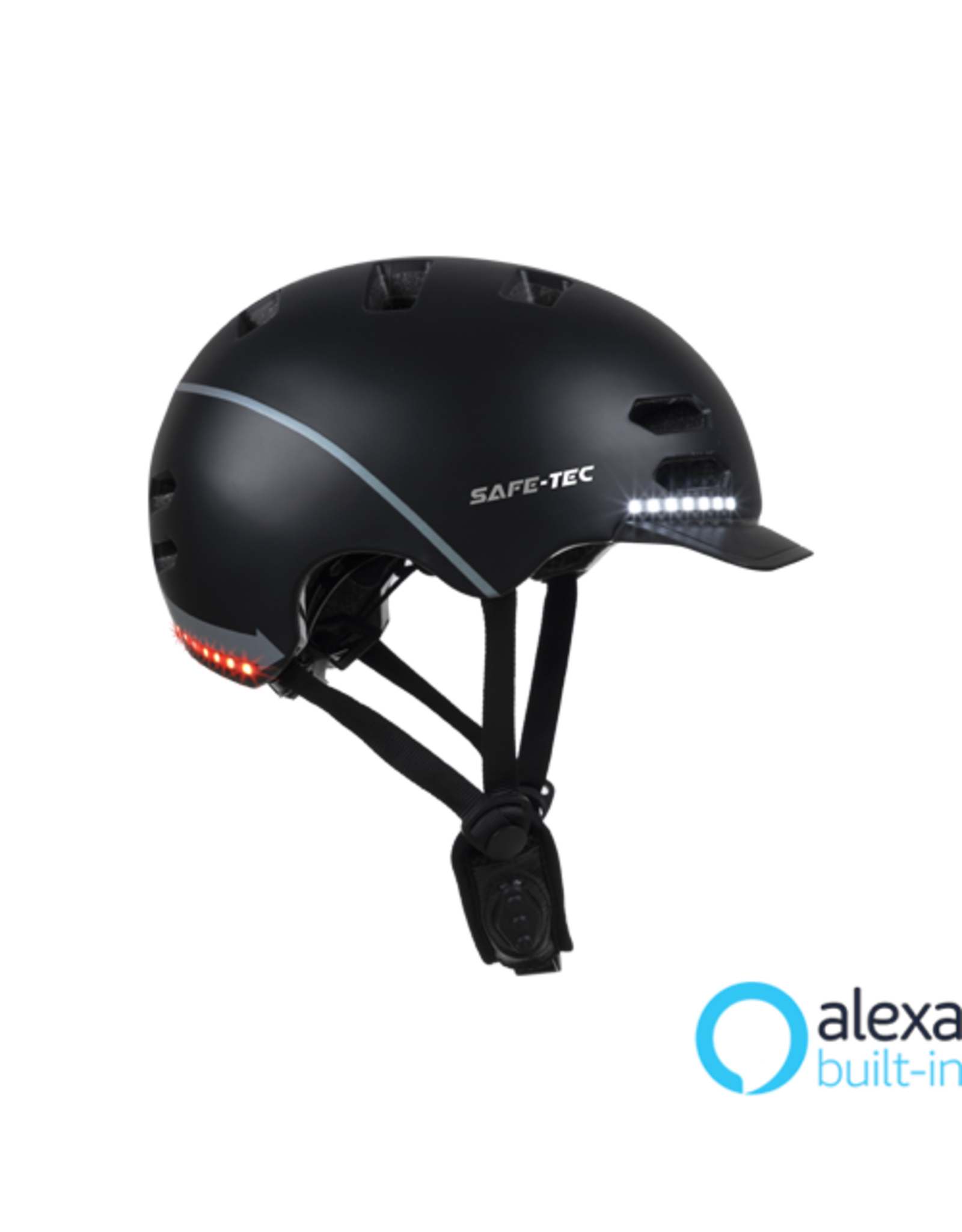 Helmet SAFE-TEC SK8-2 ebike w/ Turn Signal