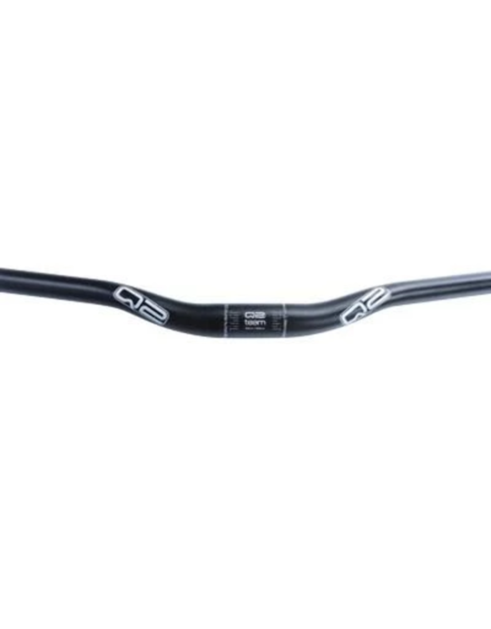 Q2 Q2 ALUMINUM RISER HANDLE BAR Q2 ALY RISER 800 2'' 31.8 BLK 50MM RISE 9DEG BACK 5DEG UPSWP