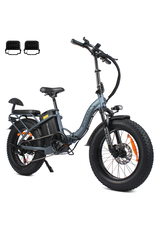 WILDEWAY W32 EBIKES  Fold Fat Bike Fold 48V/750 WATT 32 AH  BLACK WILDEWAY LOW STEP