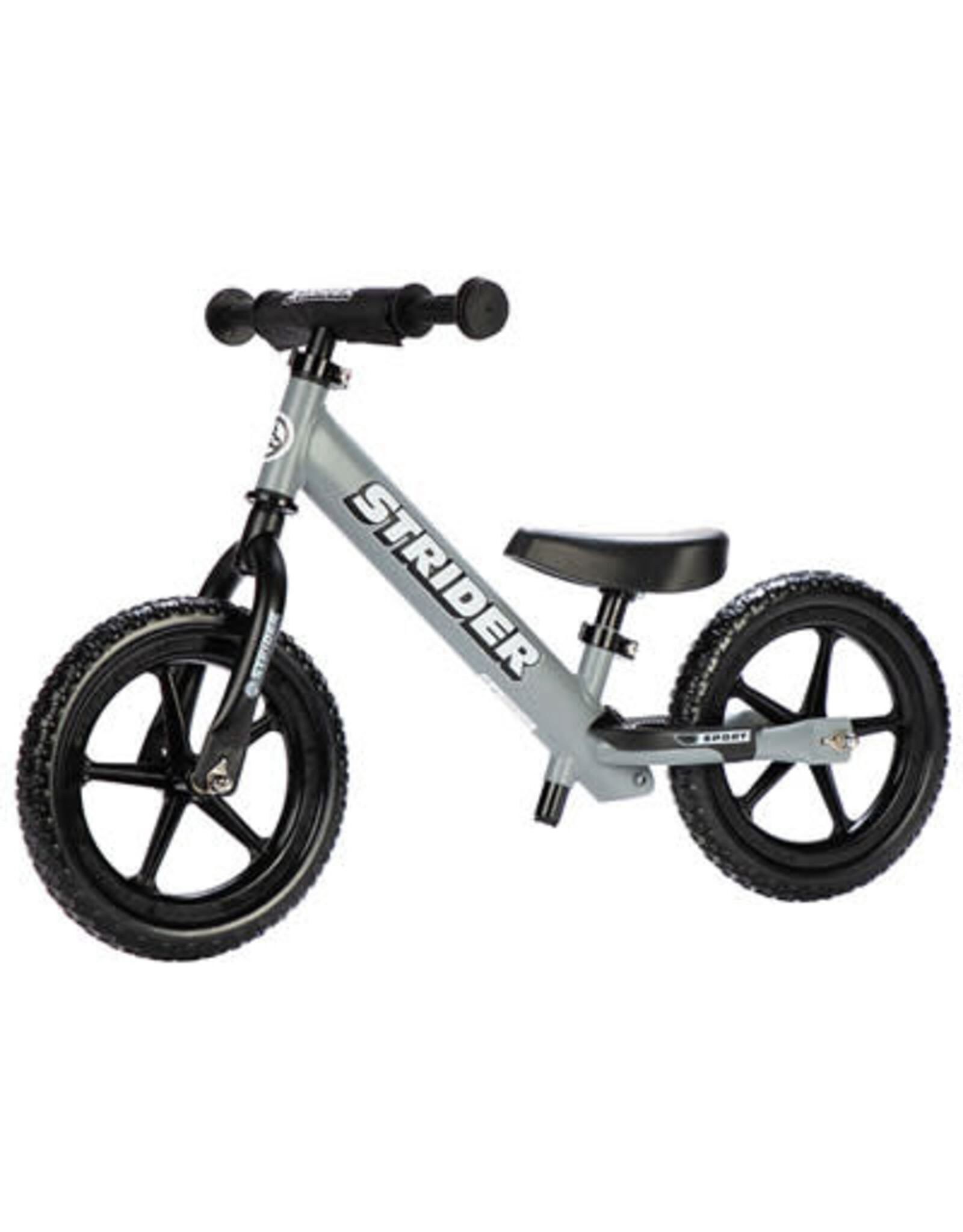 STRIDER SPORTS STRIDER SPORTS 12'' SPORT BALANCE BIKE GRAY,QR SADDLE/H-BAR CLMPS
