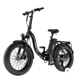 Hiboy Hiboy EX6 Fold Step-thru Fat Tire Electric Bike Black ebike