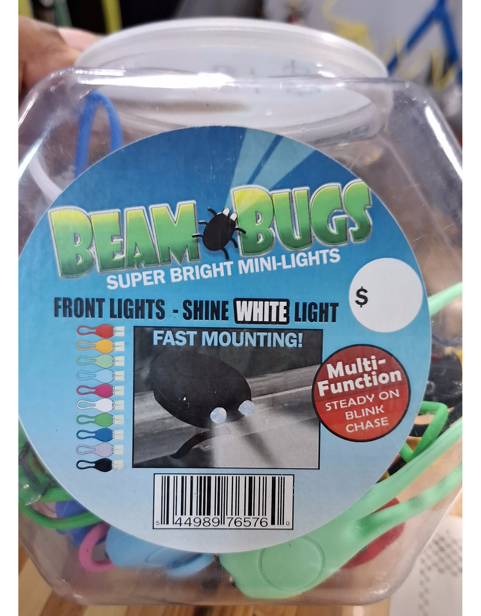 CLEAN MOTION BEAM BUG CLEAN FRONT LIGHT ASSORTED JAR 50 MOTION WHITE LED single