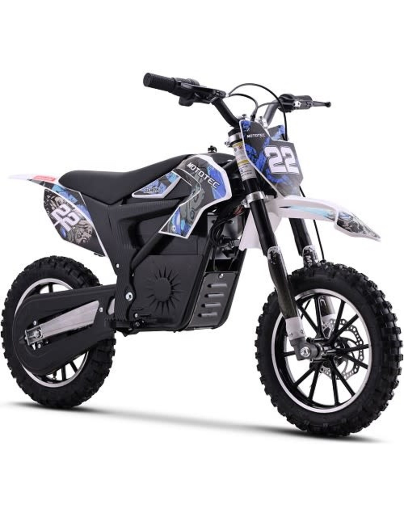 MotoTec MotoTec Dirt Bike Demon Electric  Blue 36v 790w