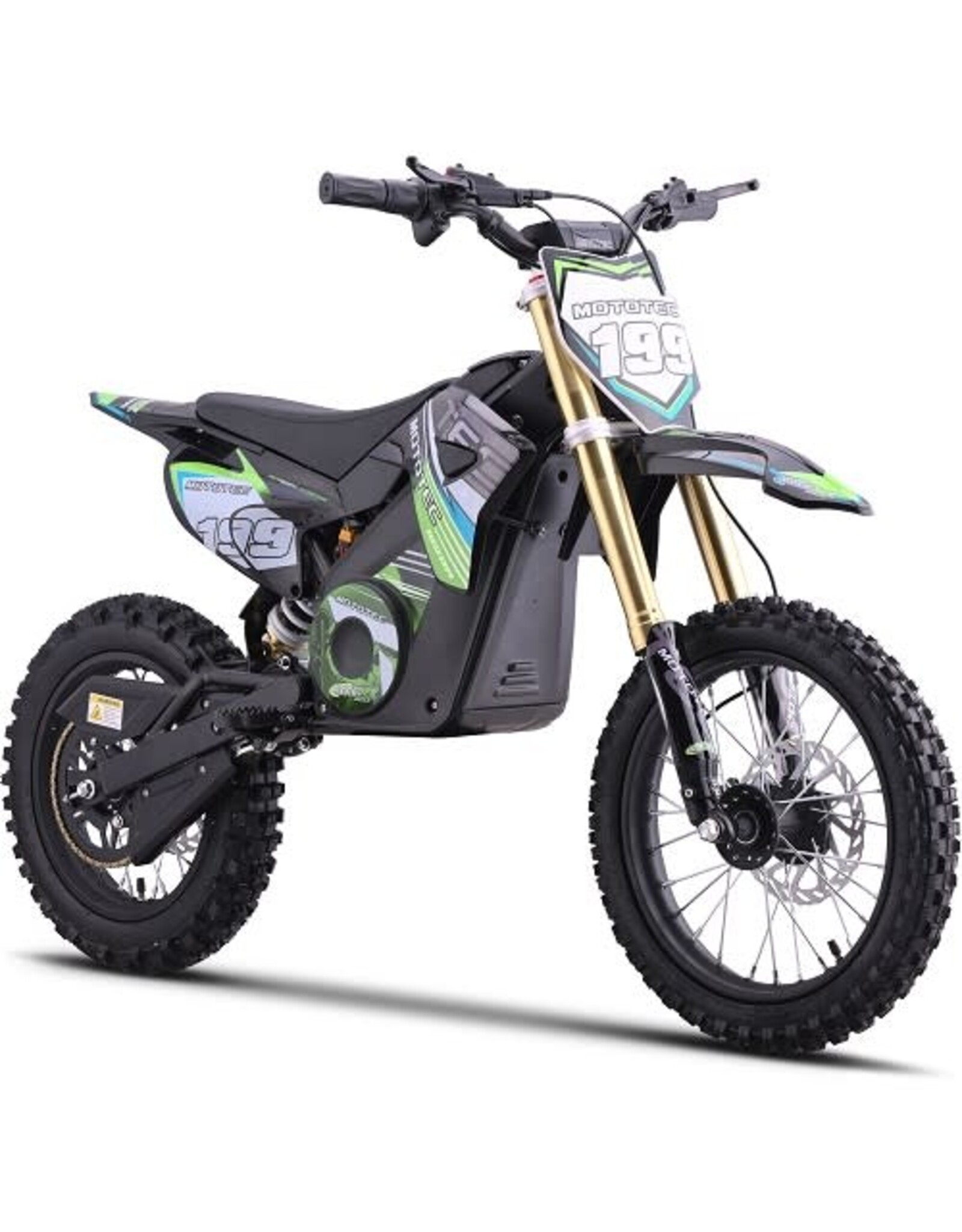 MotoTec MotoTec Pro Dirt Bike 199  Electric  Green 48v 1800w