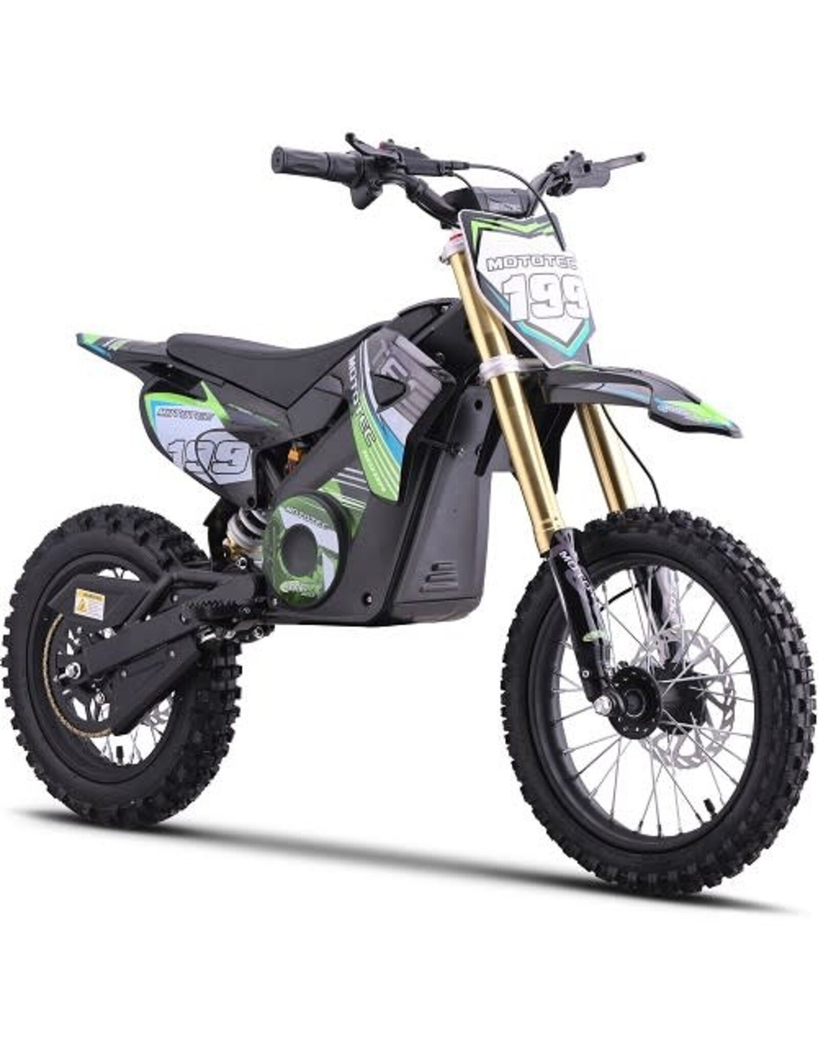 MotoTec MotoTec Pro Dirt Bike  Electric  Green 48v 1800w