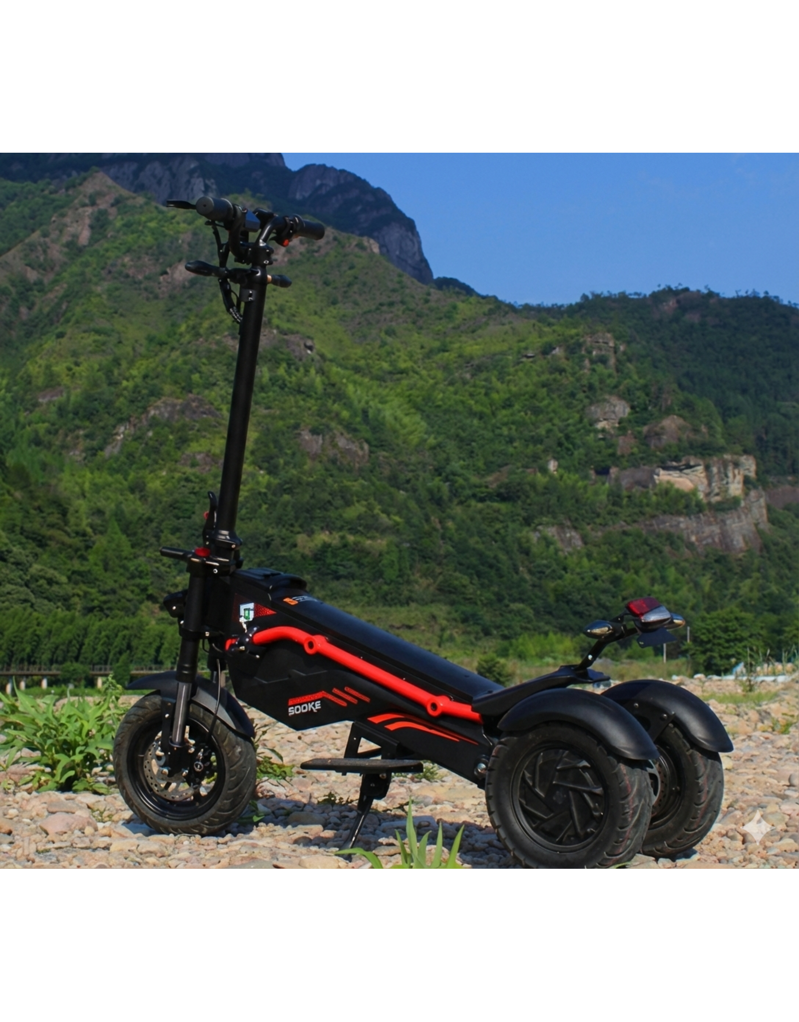 SOCIAL CYCLES E2E Rental Fat Wheel Trike Long Range Battery