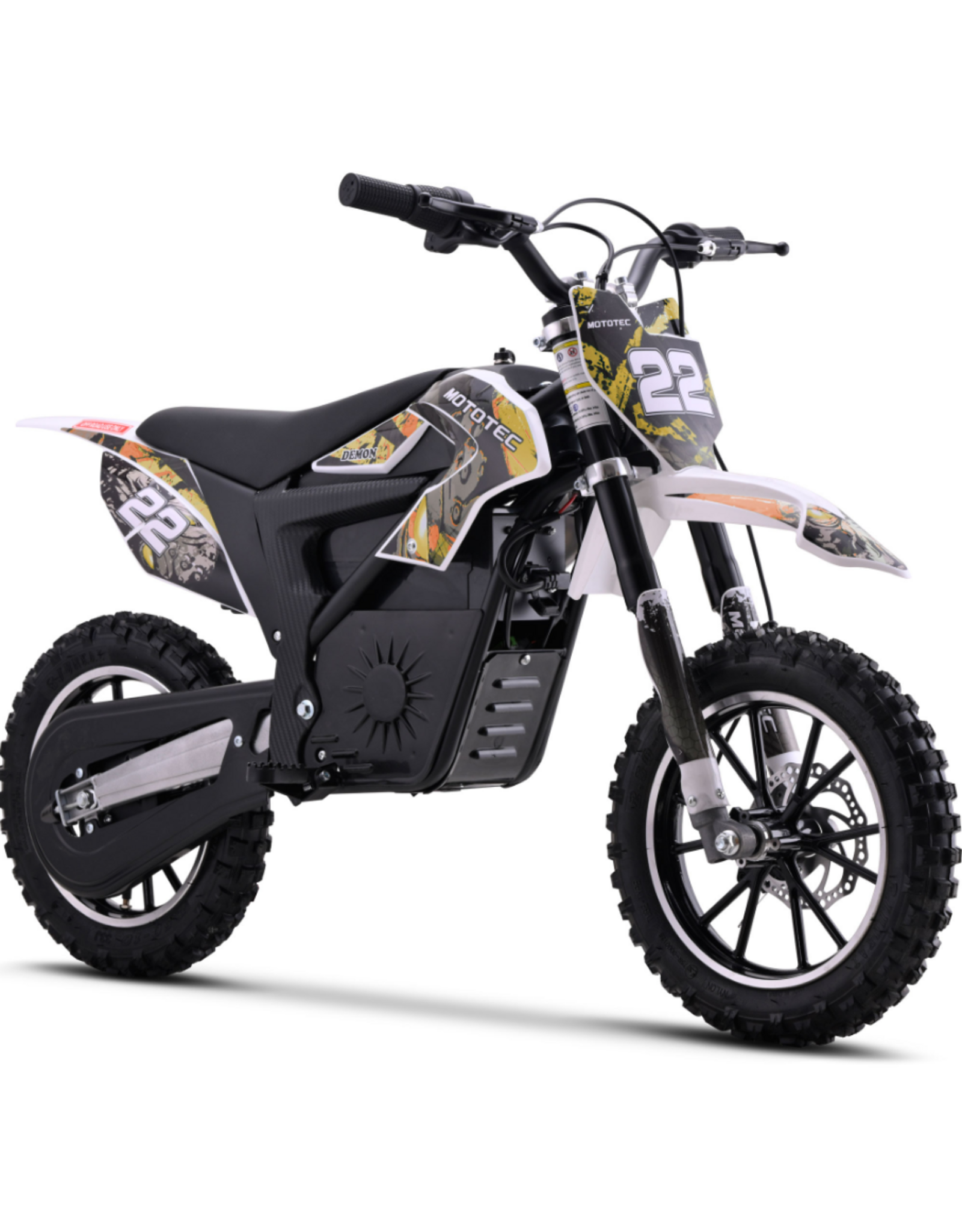 MotoTec MotoTec Dirt Bike Demon Electric  Orange 36v 790w