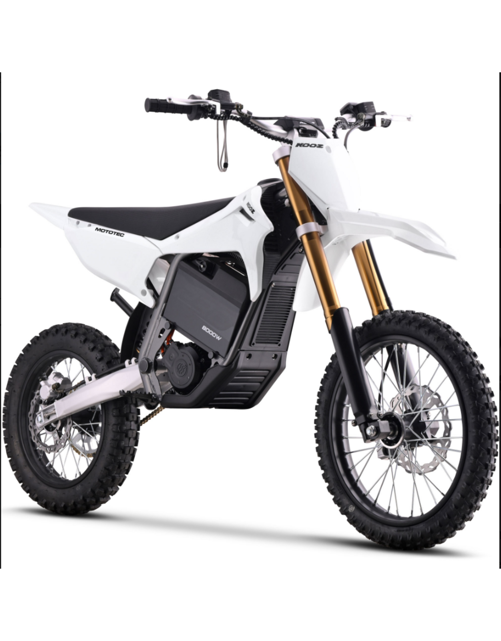 MotoTec MotoTec Dirt 72v 8000w Pro Electric Dirt White Bike 19/16