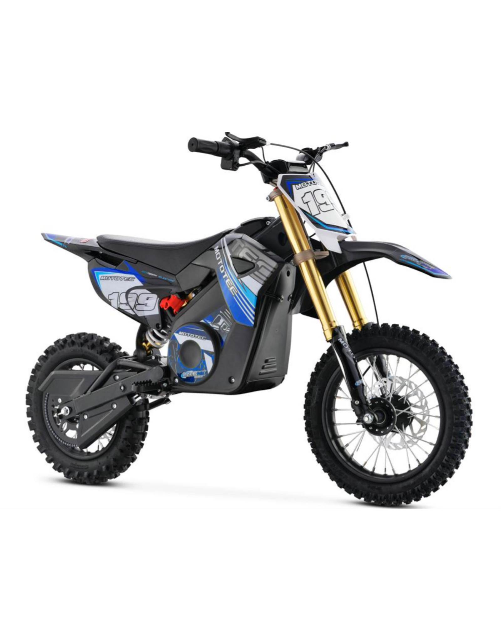 MotoTec MotoTec Pro Dirt Bike 199 Electric  Blue 48v 1800w