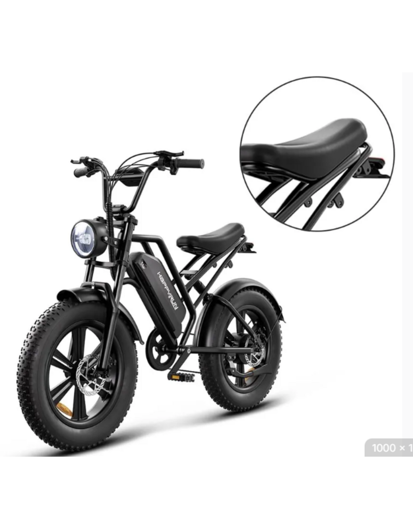 happyrun HappyRun G50 Electric Bike Black ebike