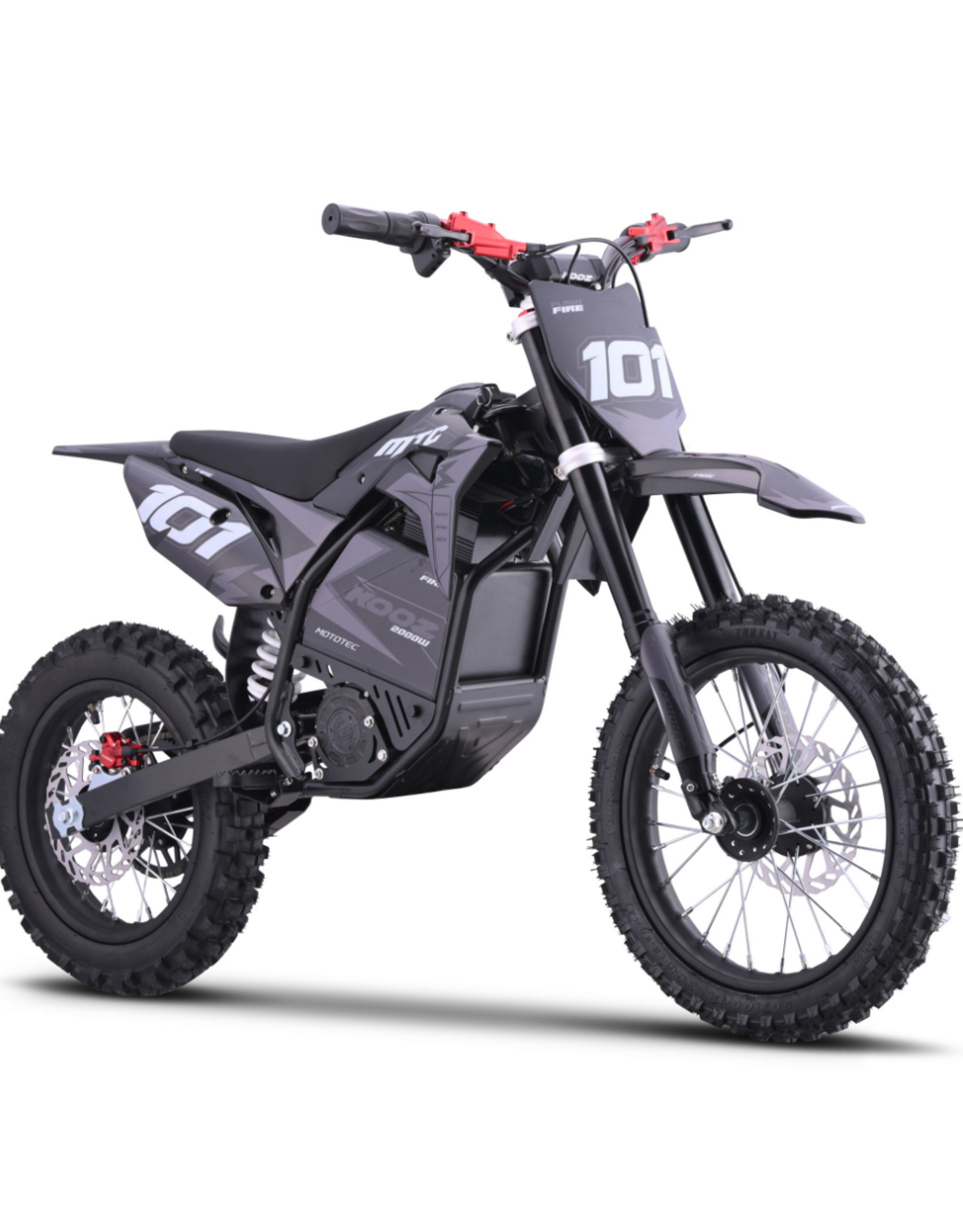 MotoTec MotoTec Pro Dirt Bike  5 Electric  Black 60v 2000 w