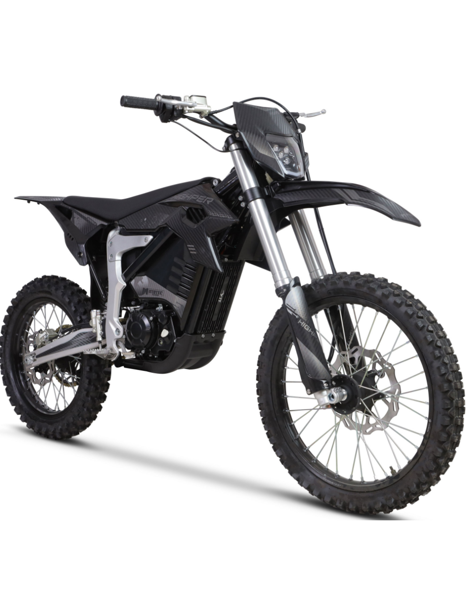 MotoTec MotoTec Dirt Venom 72v Pro Electric Dirt Black Bike 21/18