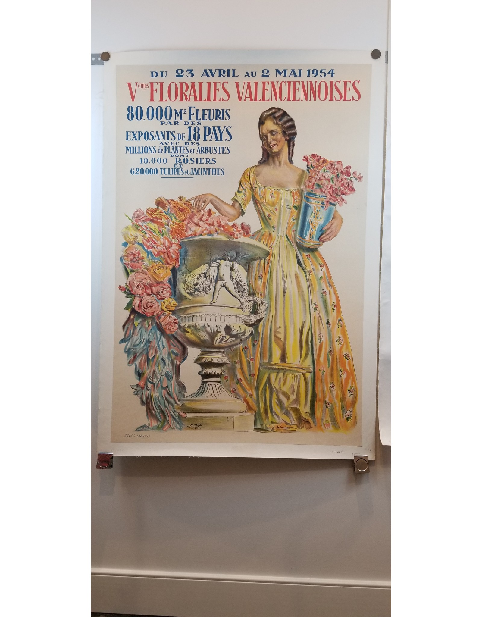 SPV Vèmes Floralies Valenceiennoises Lithograph Poster