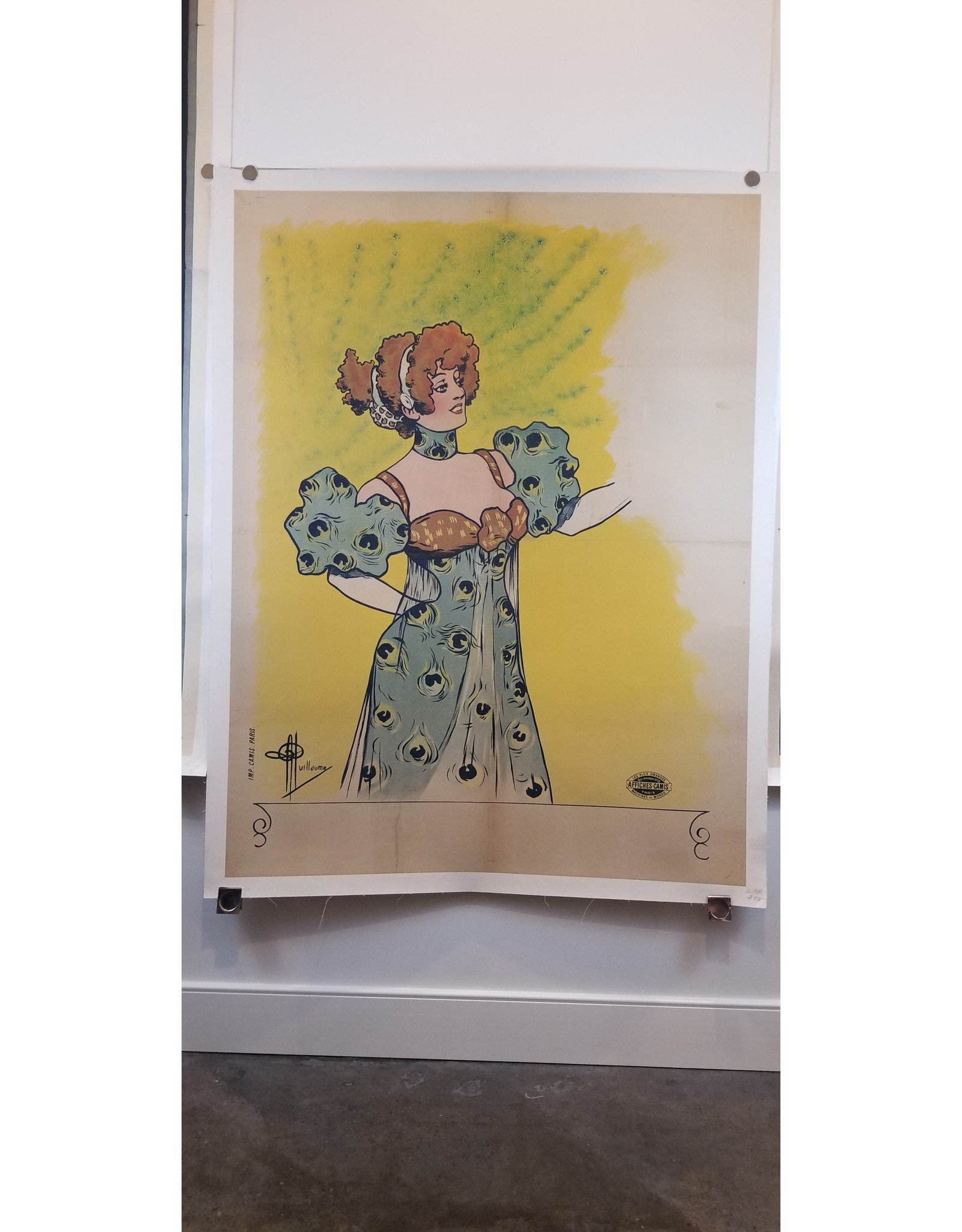 SPV Woman in Peacock Dress Lithograph Poster