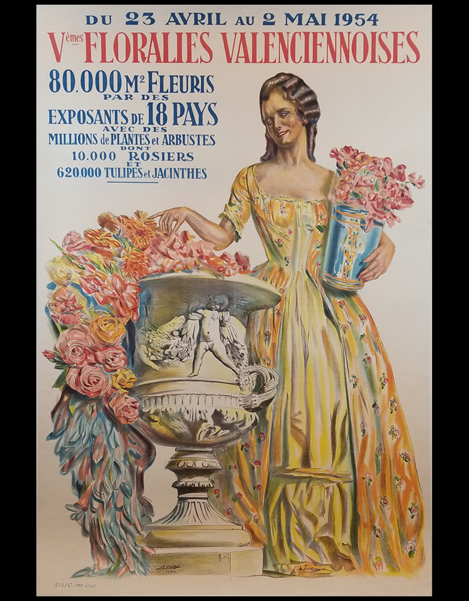 SPV Vèmes Floralies Valenceiennoises Lithograph Poster