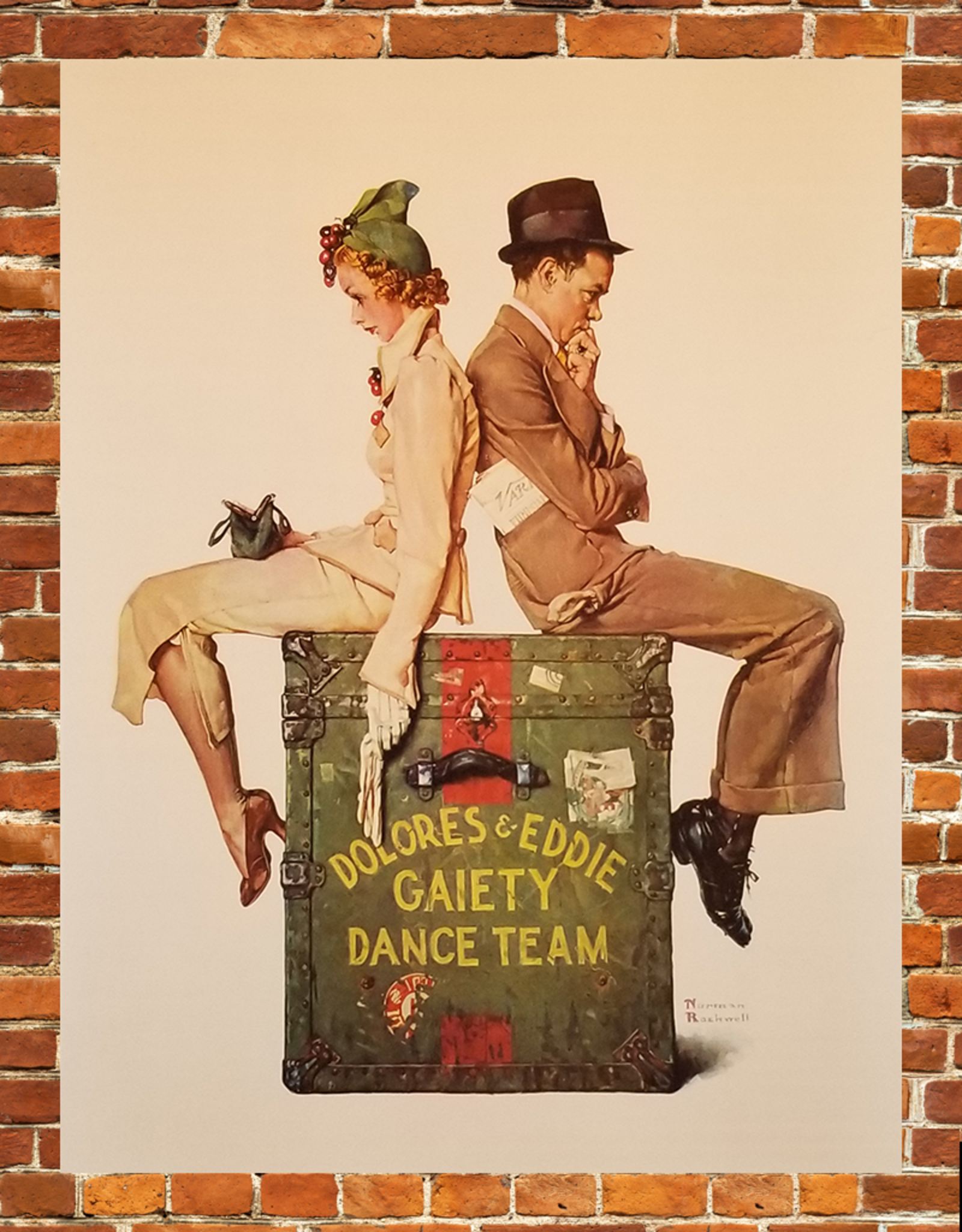 SPV Gaiety Dance Team by Norman Rockwell Lithographic Poster