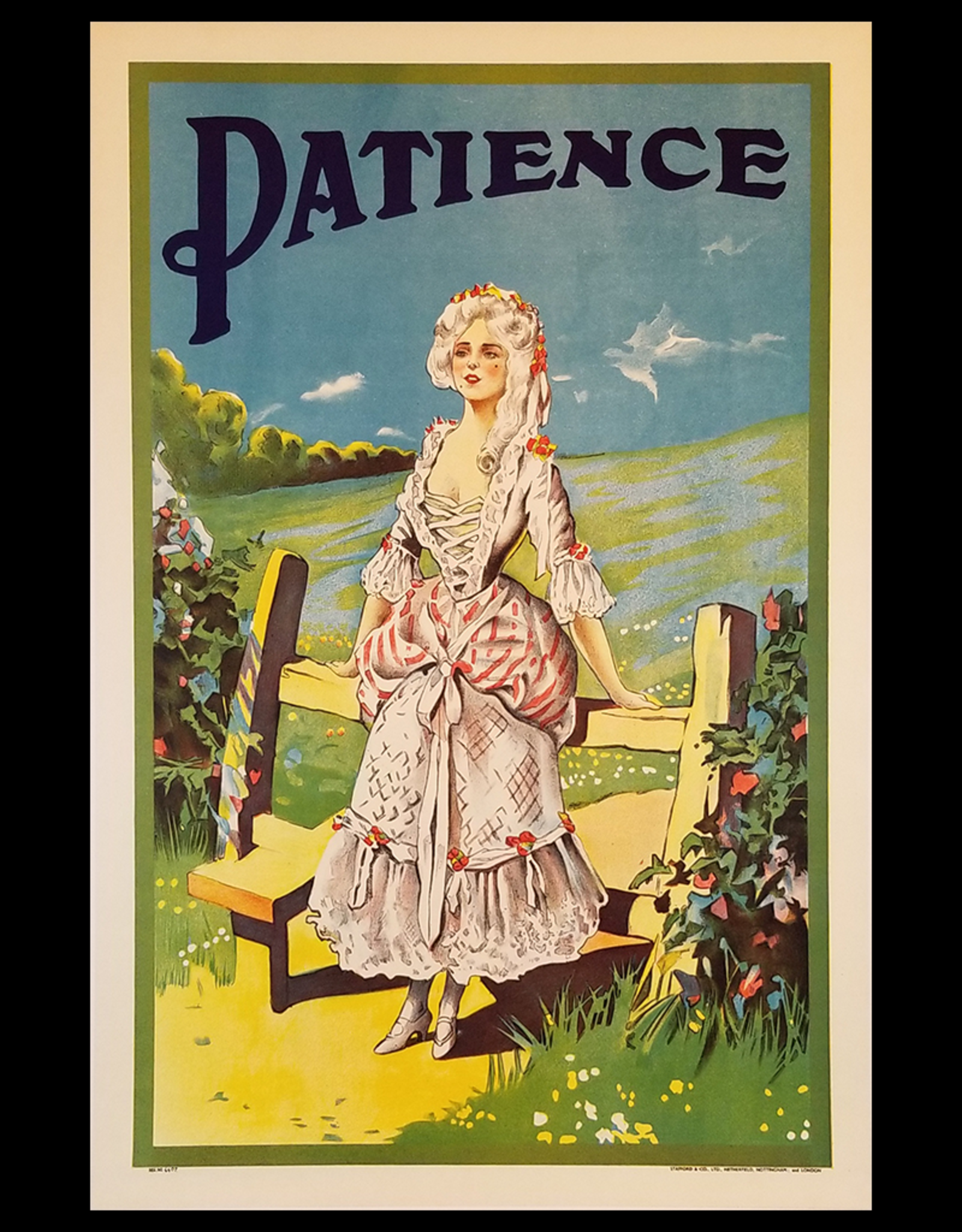 SPV Patience (Gilbert & Sullivan) Lithographic Poster