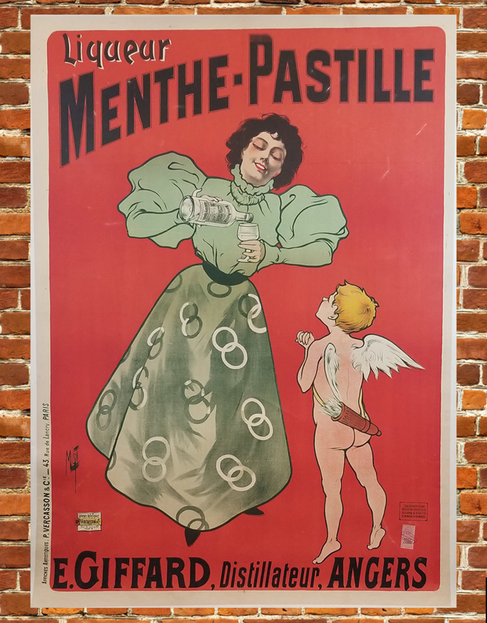 Advertising - CPA-PUBLICITE-COPIE D Affiche-MENTHE PASTILLE