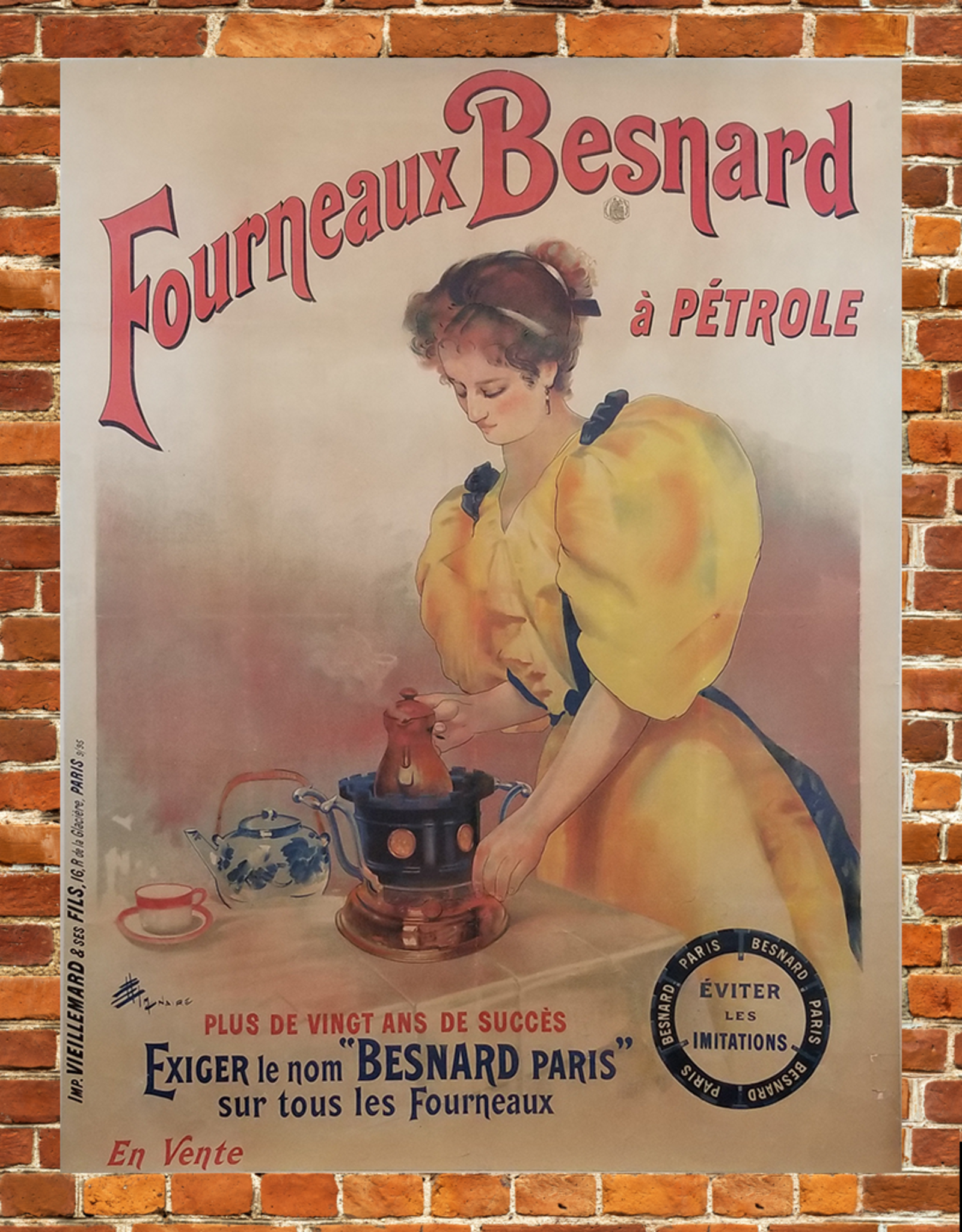 SPV Fourneaux Besnard à PÉTROLE Lithograph Poster