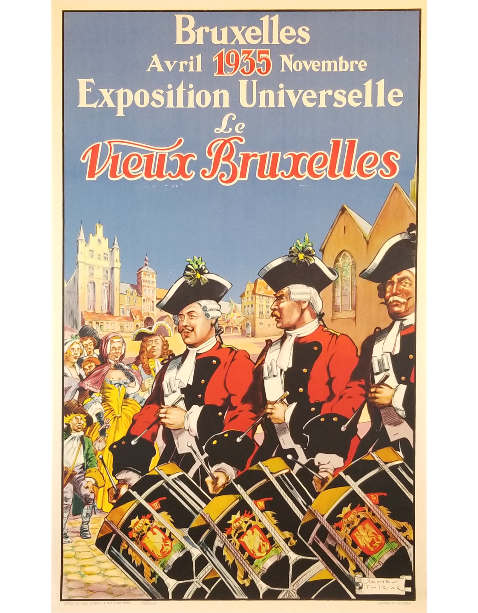 SPV Bruxelles Exposition Universelle Lithograph Poster