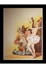 SPV Clown with woman Lithograph Poster