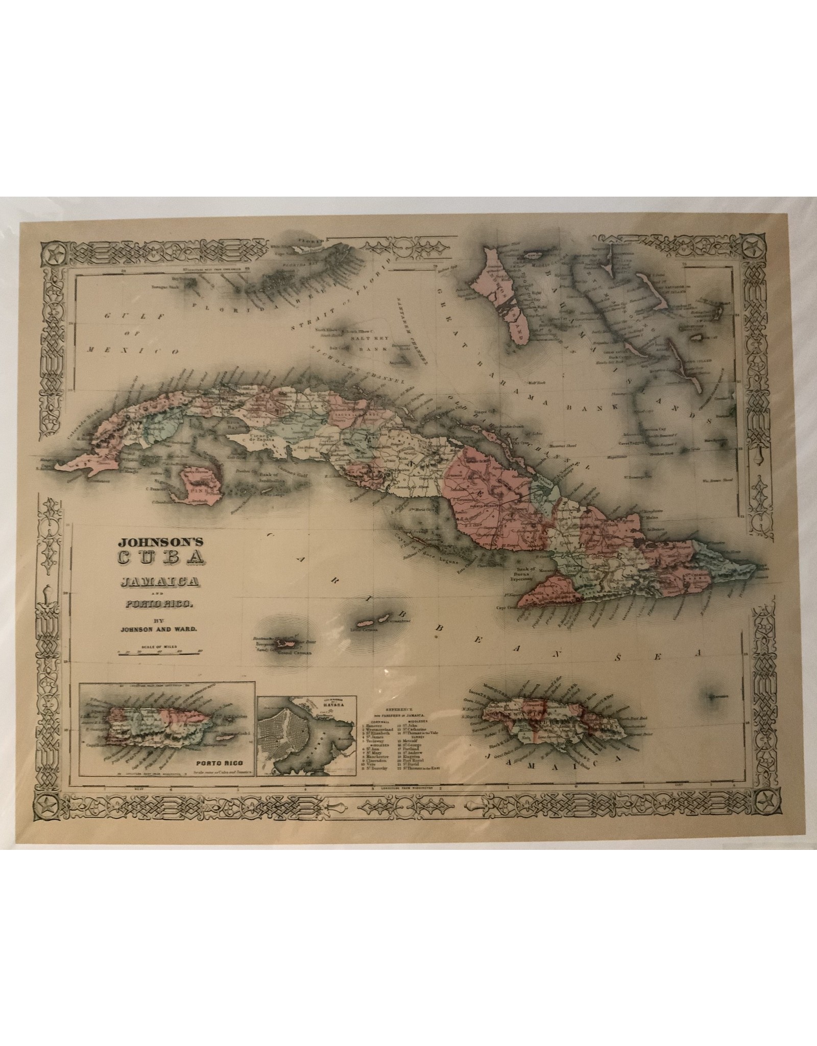 SPV Giclee Print of 1855 map of Cuba