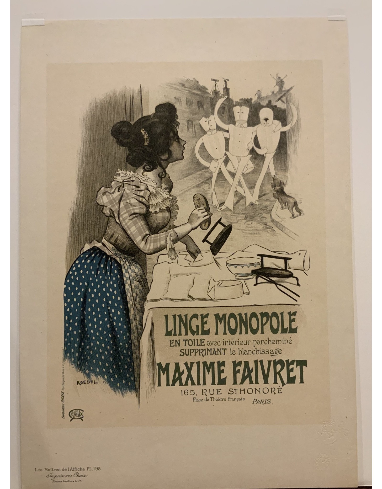 SPV Maitre de L’Affiche plate 195, Linge Monopole