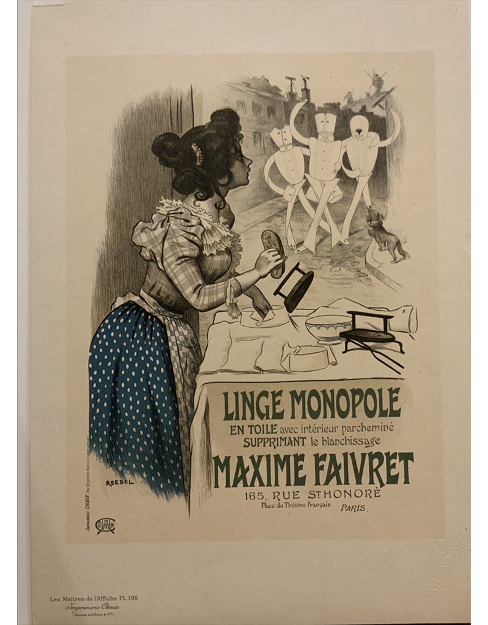 SPV Maitre de L’Affiche plate 195, Linge Monopole