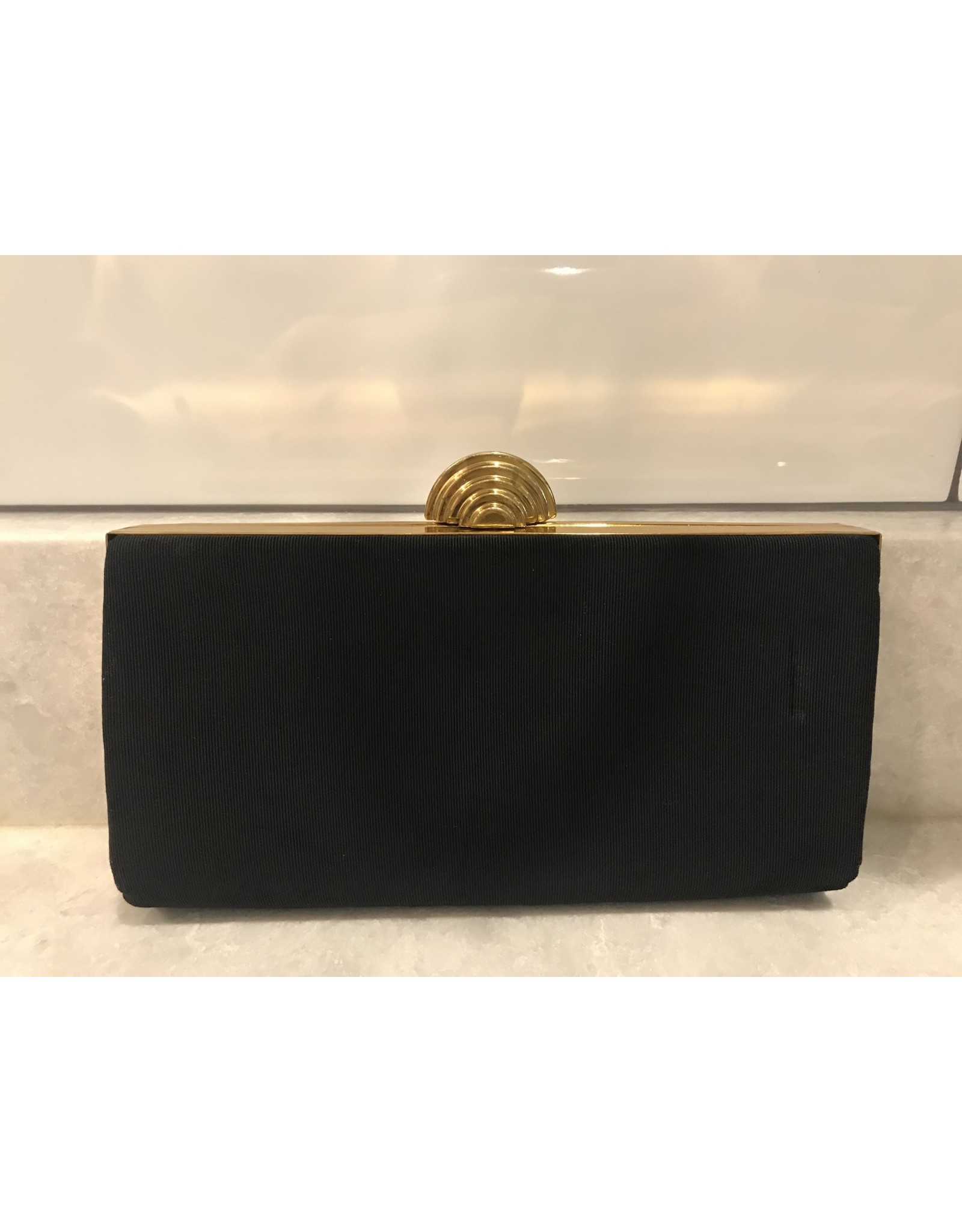 SPV Vintage Art-Deco black and Gold Clutch