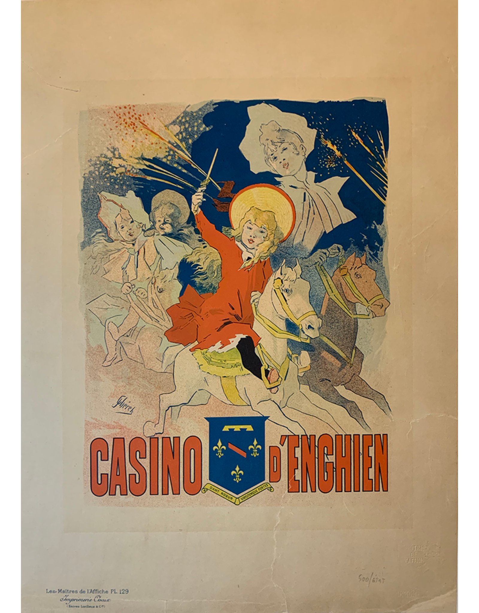 SPV Maitre de L’Afffiche plate 129, Casino d'Enchien