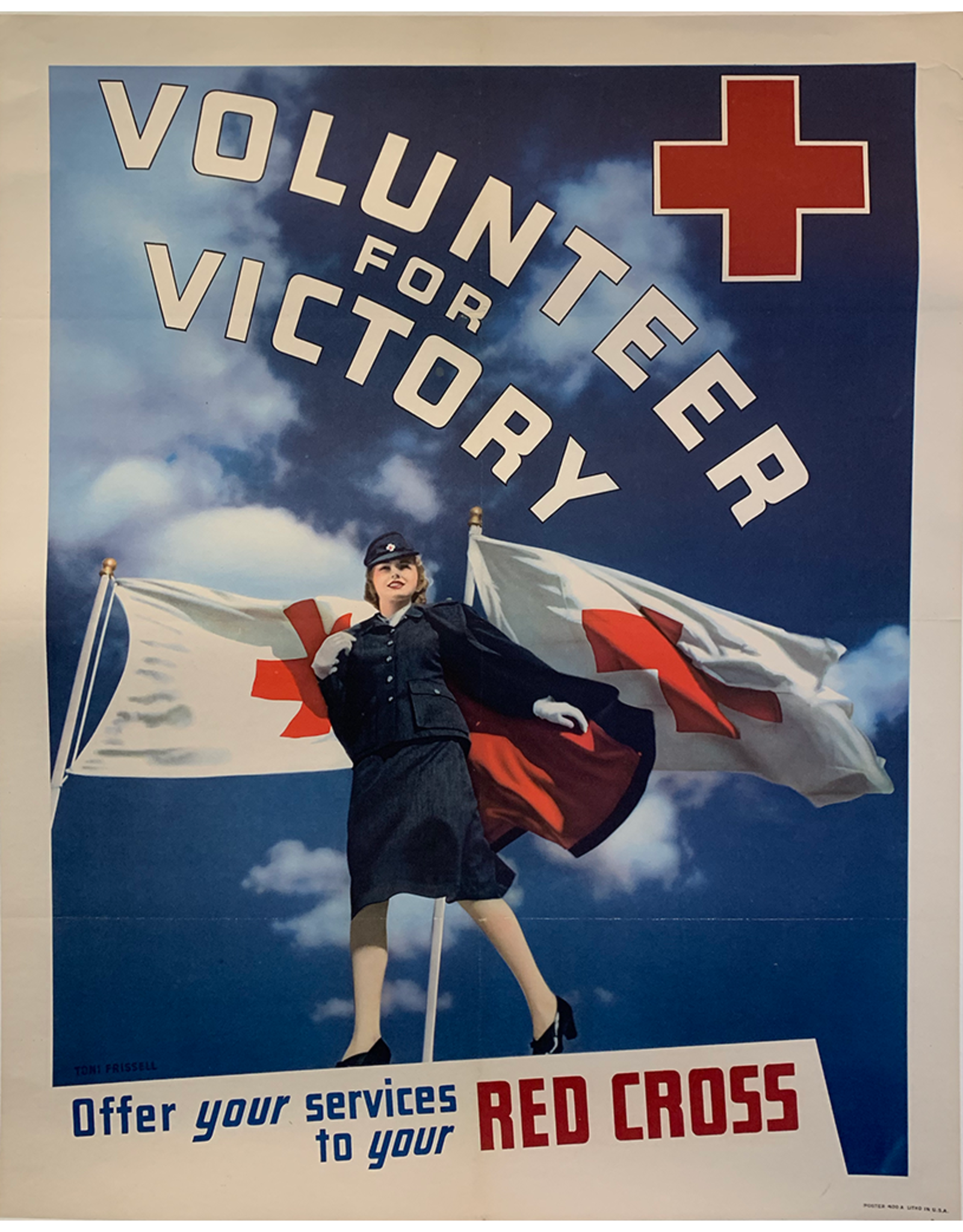 SPV Volunteer for Victory, Red Cross Original Print