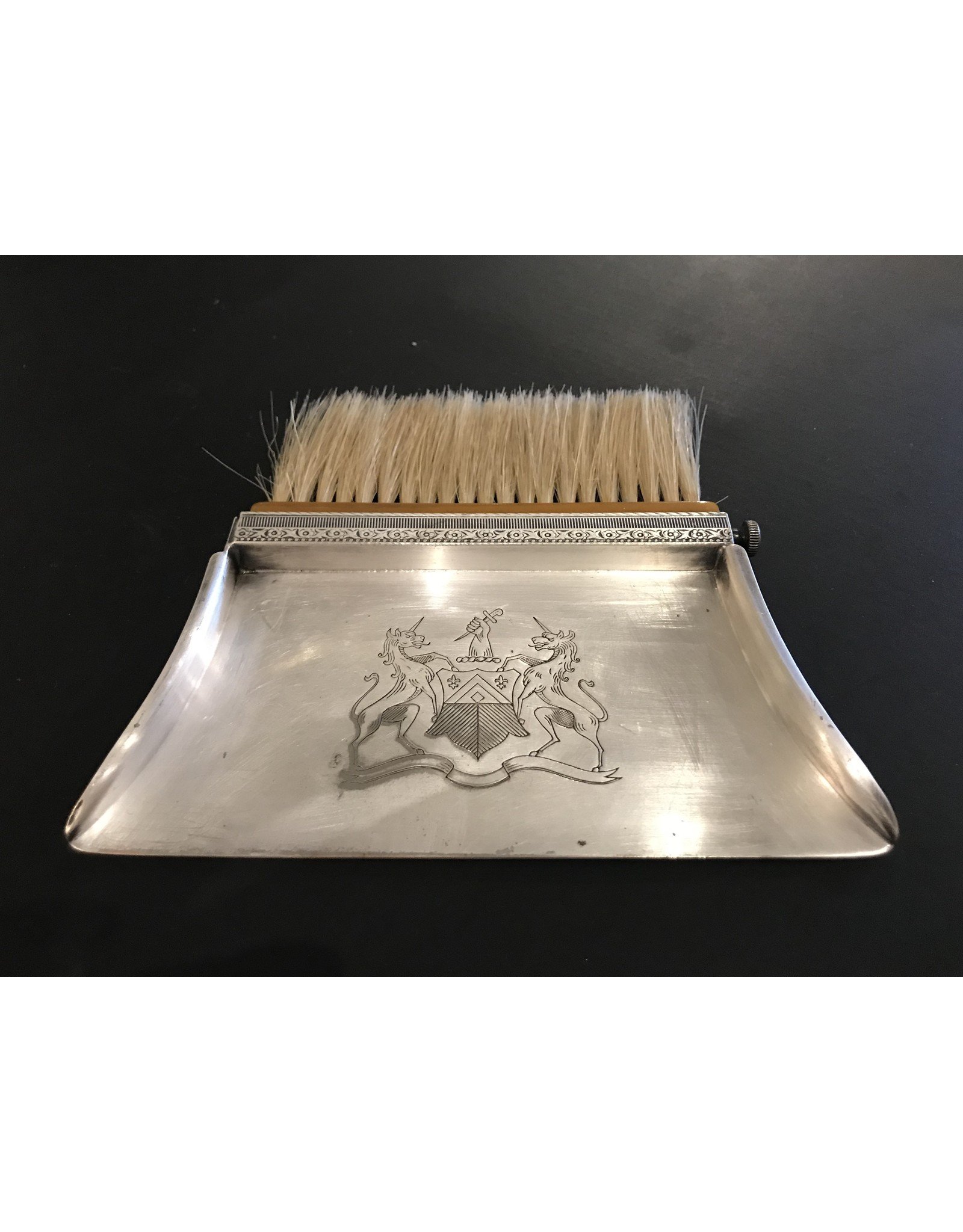 Coin Crumb Brush and Tray by Carl Auböck