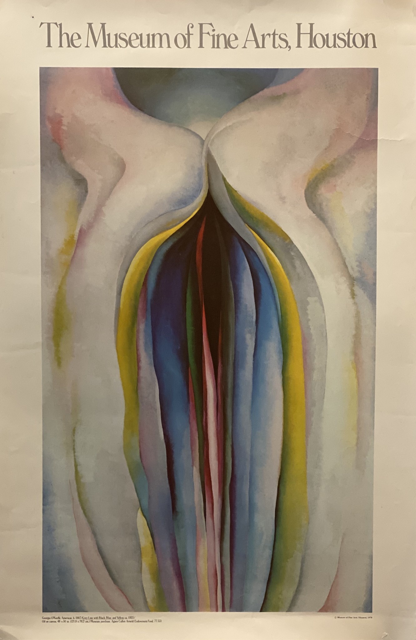 Vintage Georgia O'keeffe Museum poster. - South Pointe Vintage