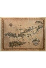 SPV Fine Art Giclee Map of the Virgin Islands
