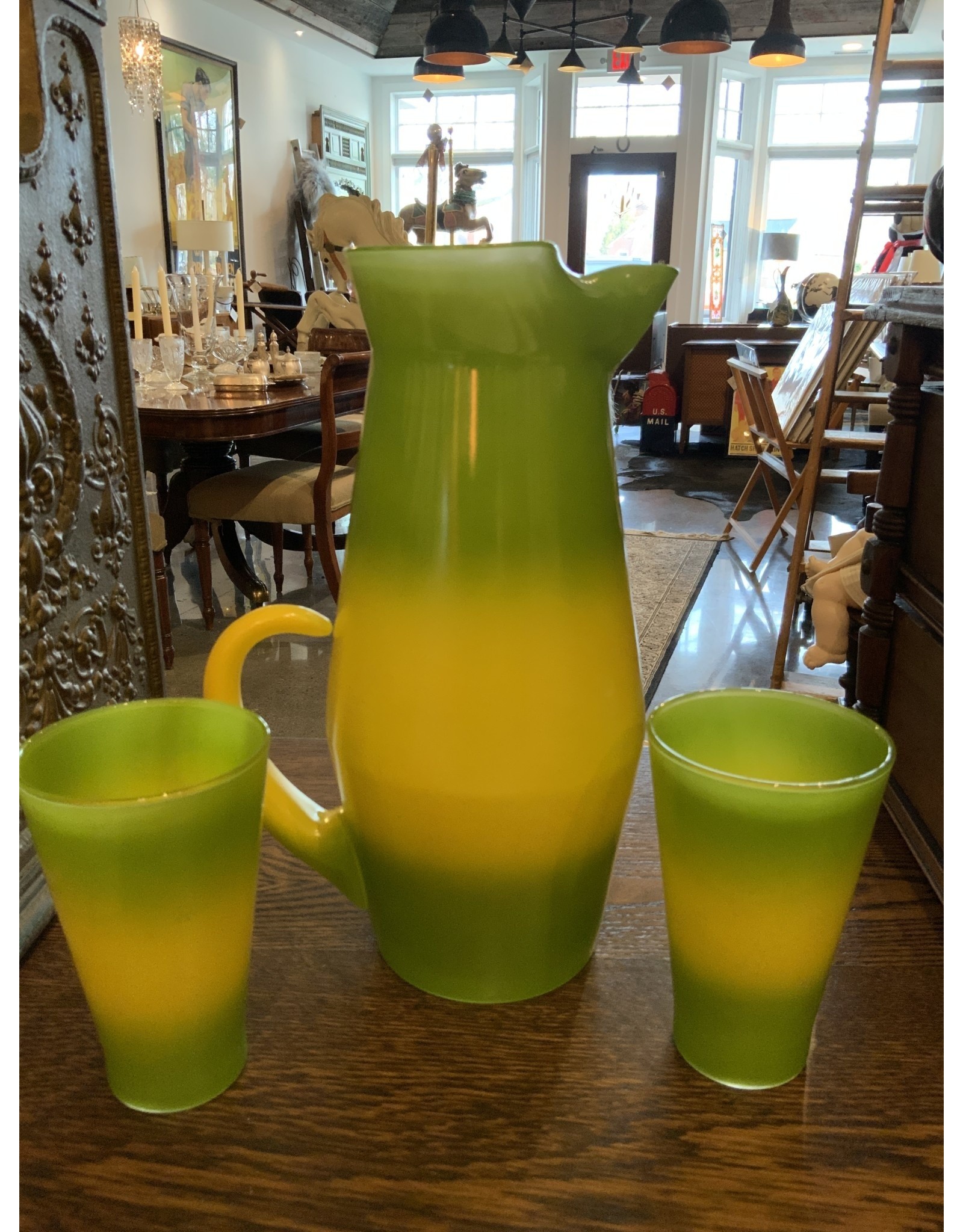 SPV Blendo MCM Lime Green and Yellow Pitcher Set