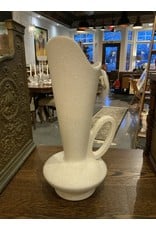 SPV California Pottery White Textured  Pitcher Vase