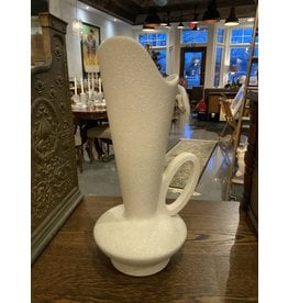 SPV California Pottery White Textured  Pitcher Vase